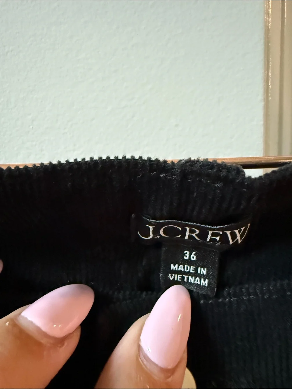 J. Crew Black Wide-Leg Corduroy Jeans